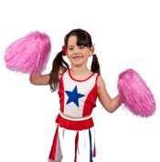 * 2 x Children's Cheerleading Pom Poms with finger grip